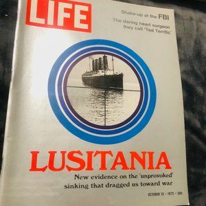 Vintage Look Mag. October 1972 Lusitania, FBI, Heart Surgery, Soviet Sports